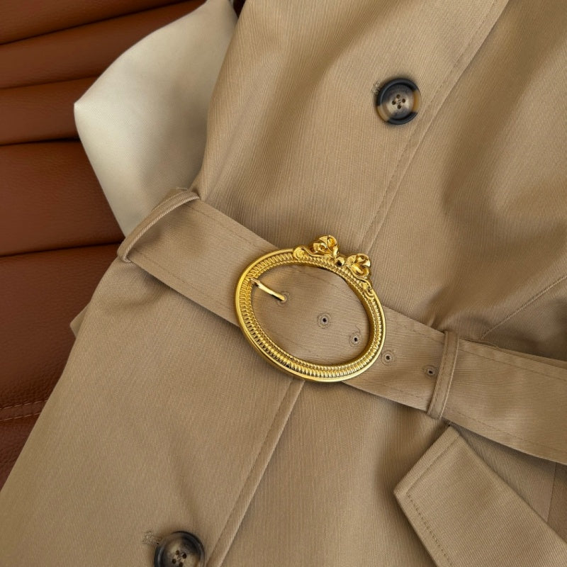 New Stylish Women's DIO Waist-tie Short Trench Coat CQQ1326091709
