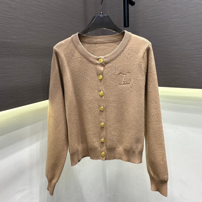 New Fashion Women L Embroidered Knit Cardigan DM1326091815