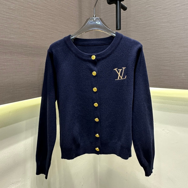New Fashion Women L Embroidered Knit Cardigan DM1326091815