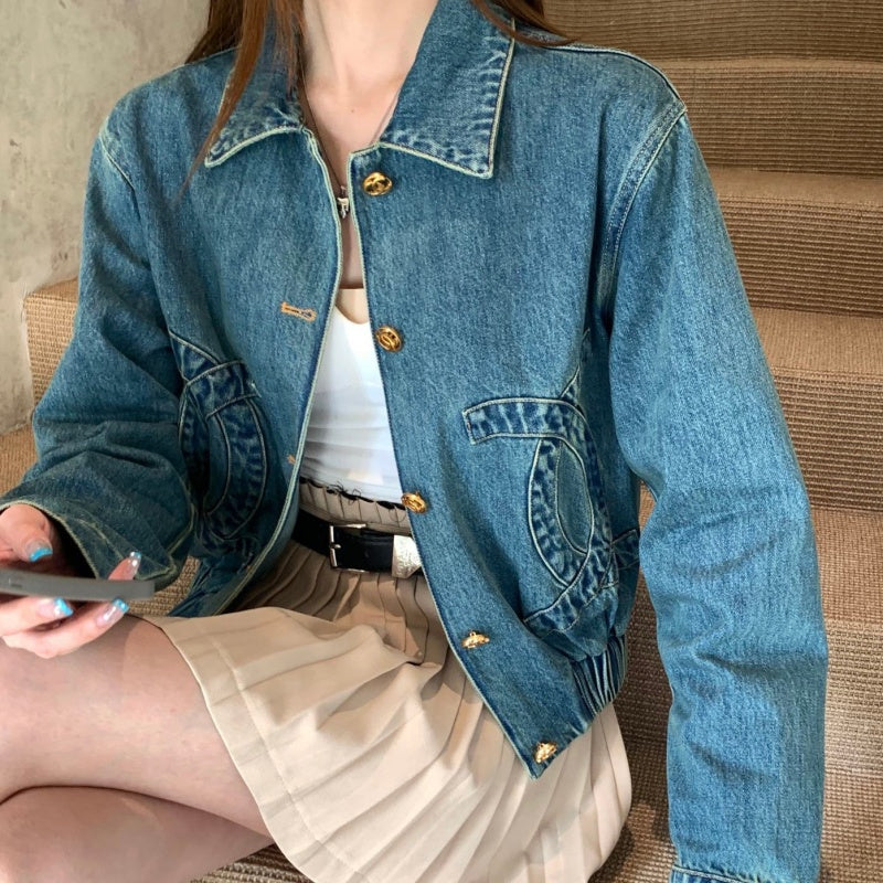 Women's CC New Fashion Denim Jacket  DM1326091823