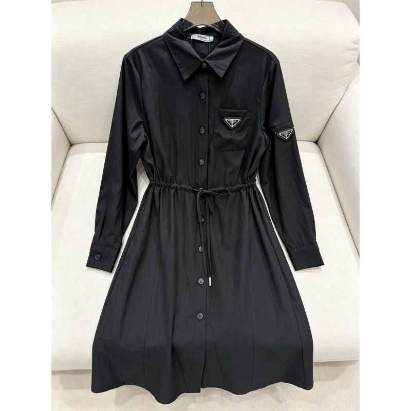 Women's  PRA New Fashion Drawstring Waist Shirt Dress DM1326091824