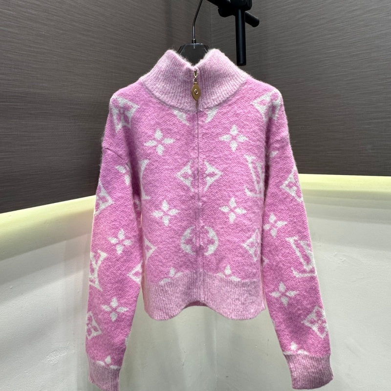 New Fashion Monogram Women's Knit Zip Cardigan DM1326092002