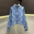 New Fashion Monogram Women's Knit Zip Cardigan DM1326092002