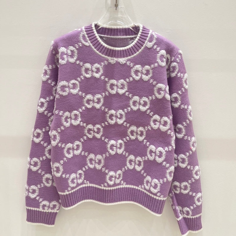 New Fashion Women's GG Knit Sweater DM1326092003