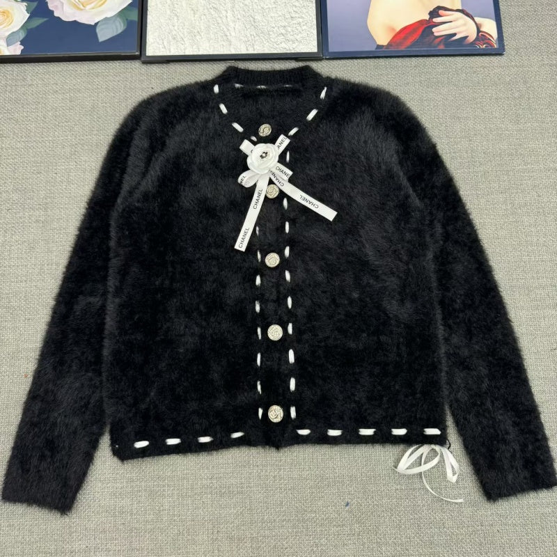 ew Fashion Women's CC Fuzzy Knit Cardigan DM1326092023