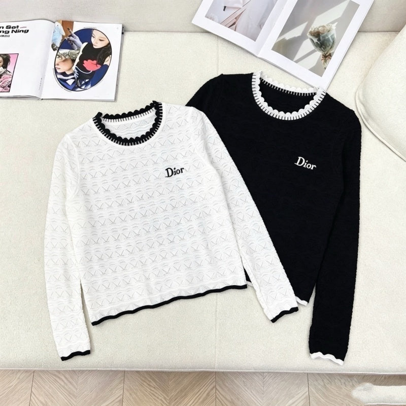 New Fashion Women's DIO Long Sleeve Knit Top DM1326092026