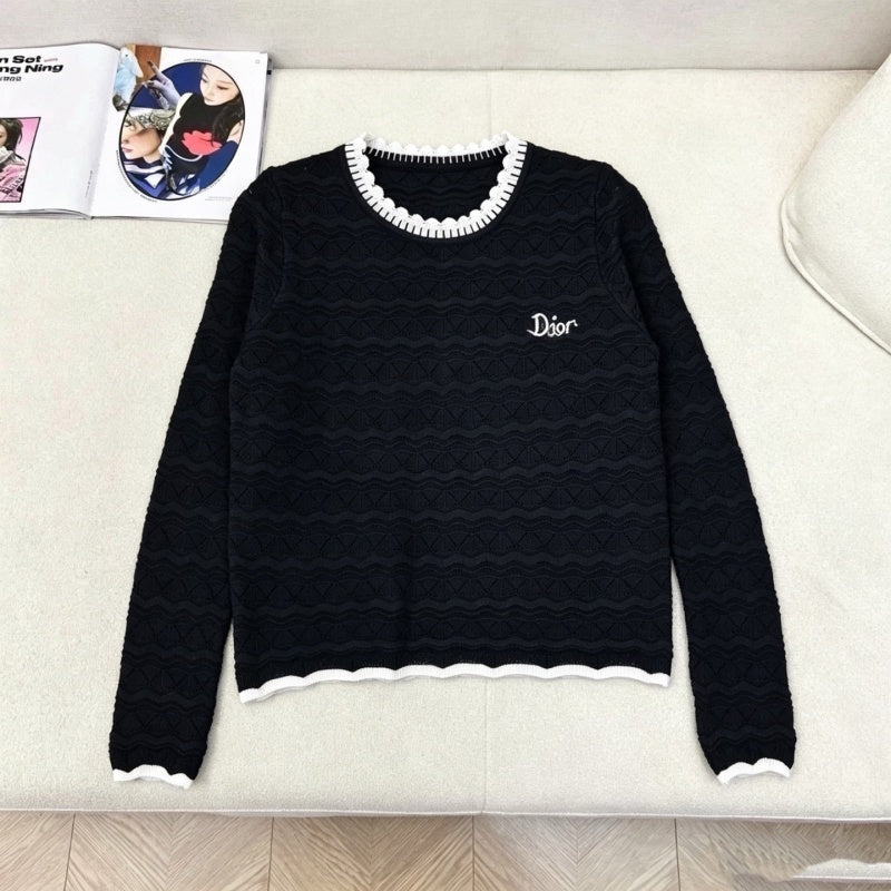 New Fashion Women's DIO Long Sleeve Knit Top DM1326092026