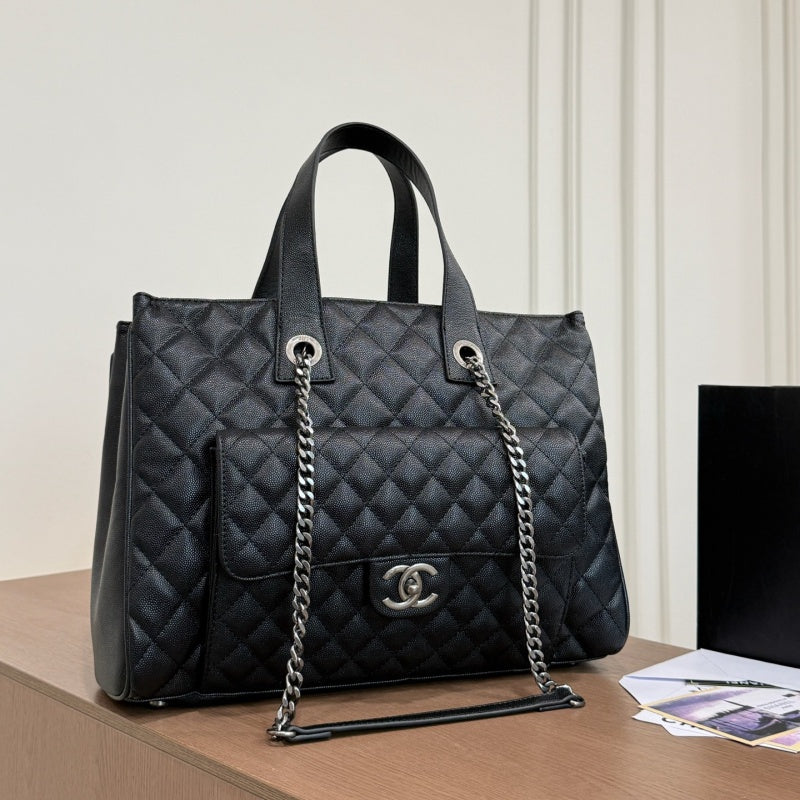New Fashion Women's CC Caviar Leather Shoulder Bag CWT1326092305