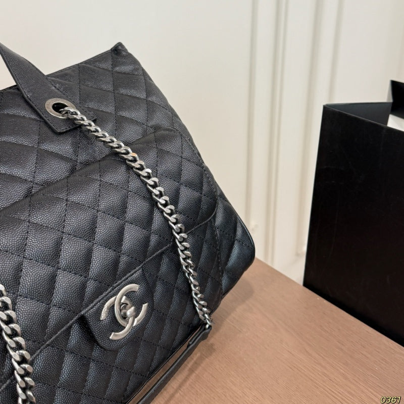 New Fashion Women's CC Caviar Leather Shoulder Bag CWT1326092305