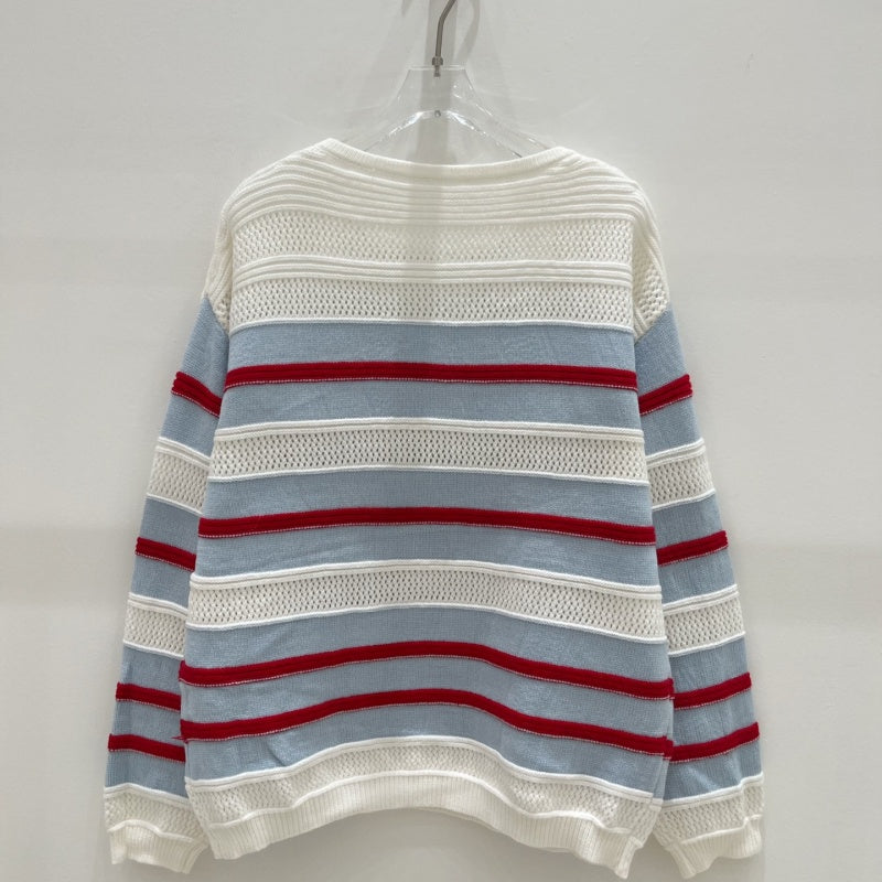 New Fashion Women's CC Knit Long Sleeve Top DM1326092403