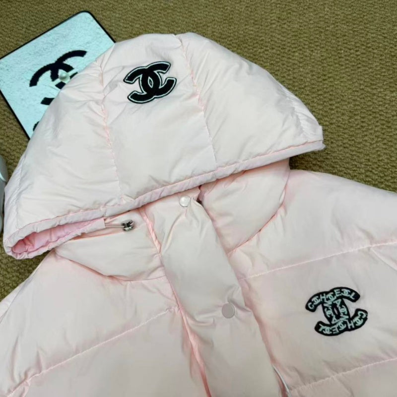 New Fashion Women's CC Hooded Feather Filled Puffer Jacket CQQ1326092410