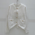 New Fashion Women's CC Bow Fuzzy Knit Cardigan DM1326092418