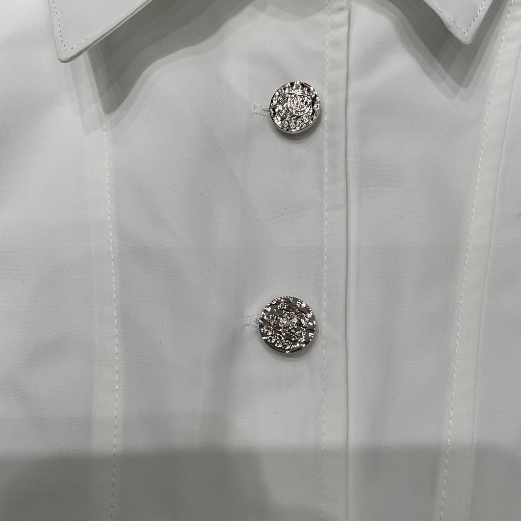 New Fashion Women's CC Collared Shirt DM1326092421