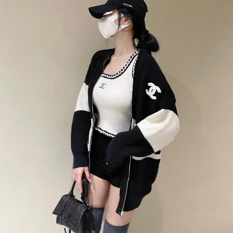 New Fashion Women's CC Knit Cardigan DM1326092423
