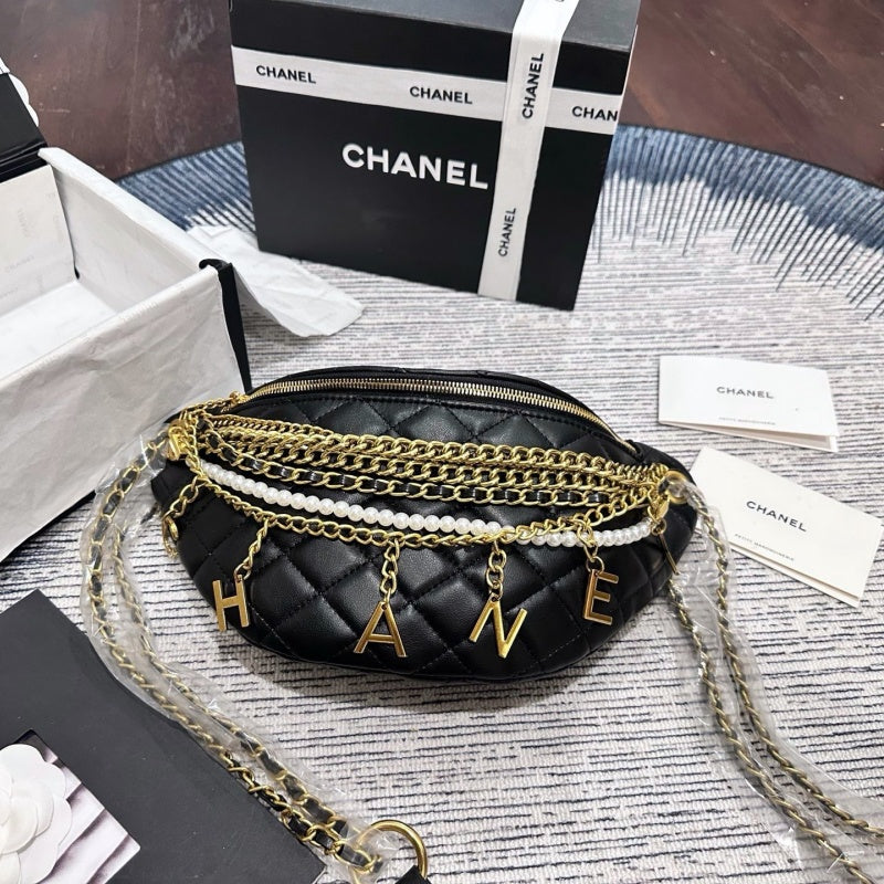 Women's Luxury Quilted Chain Waist Bag CWT1326092816