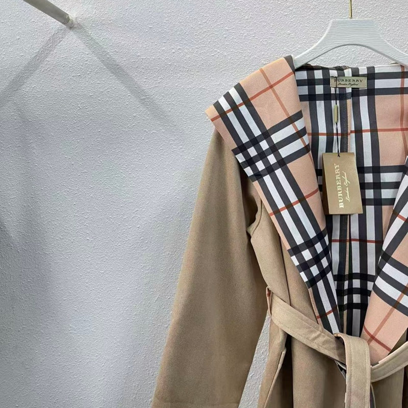 New Fashion Women BBR Plaid Coat DM1326092909