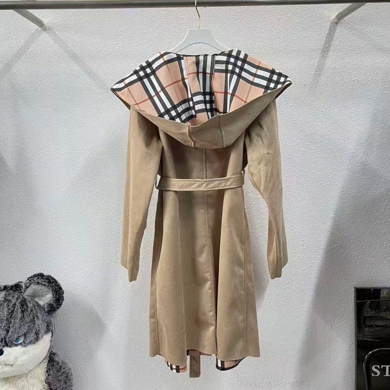 New Fashion Women BBR Plaid Coat DM1326092909