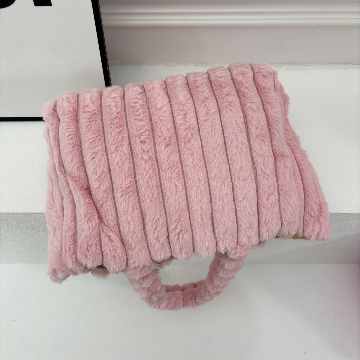 New Fashion Women CC Plush Tote Handbag JL1326092912