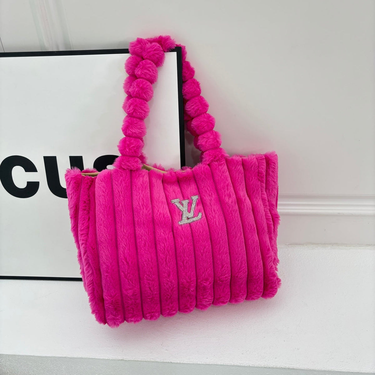 New Fashion Women 1V Plush Tote Handbag JL1326092913