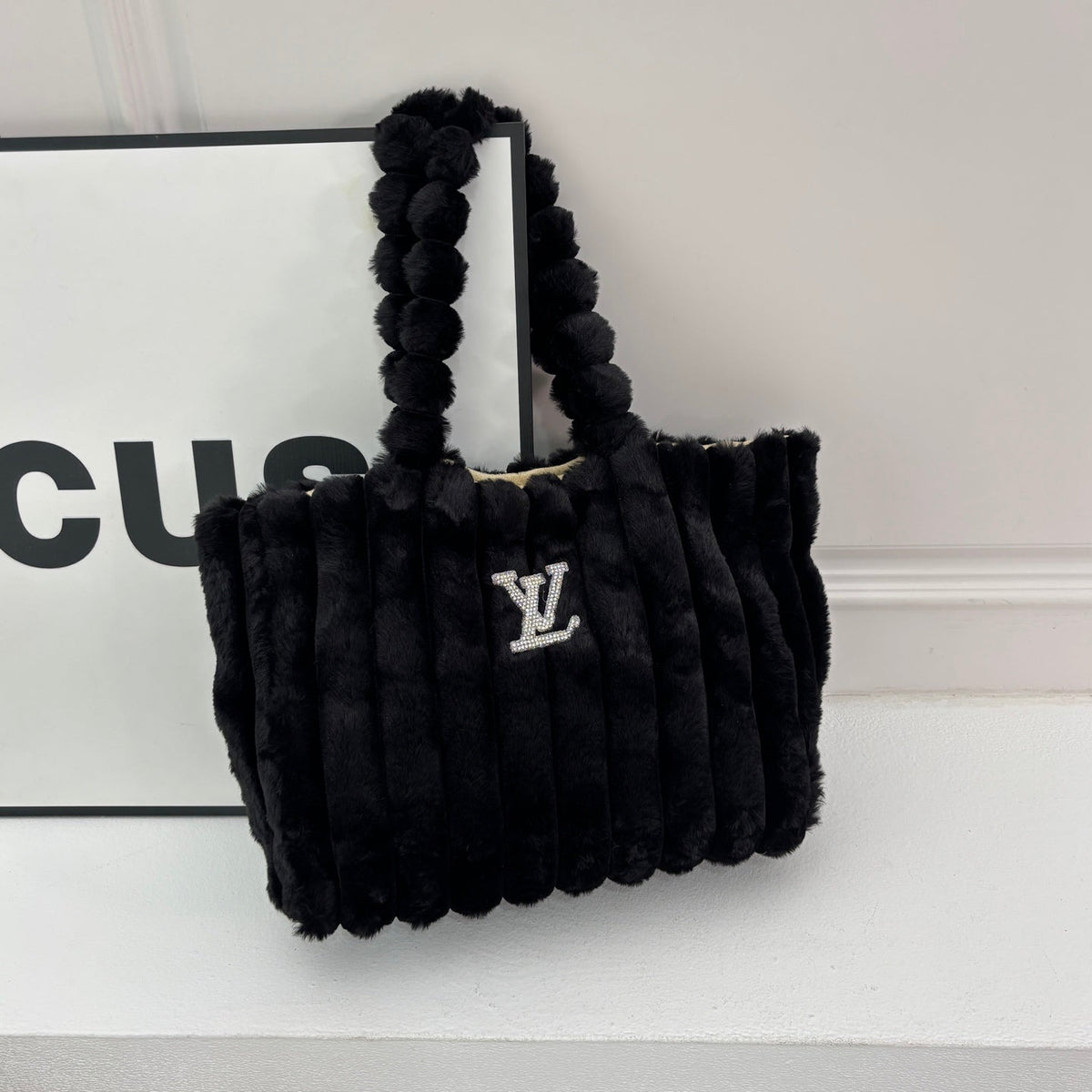 New Fashion Women 1V Plush Tote Handbag JL1326092913