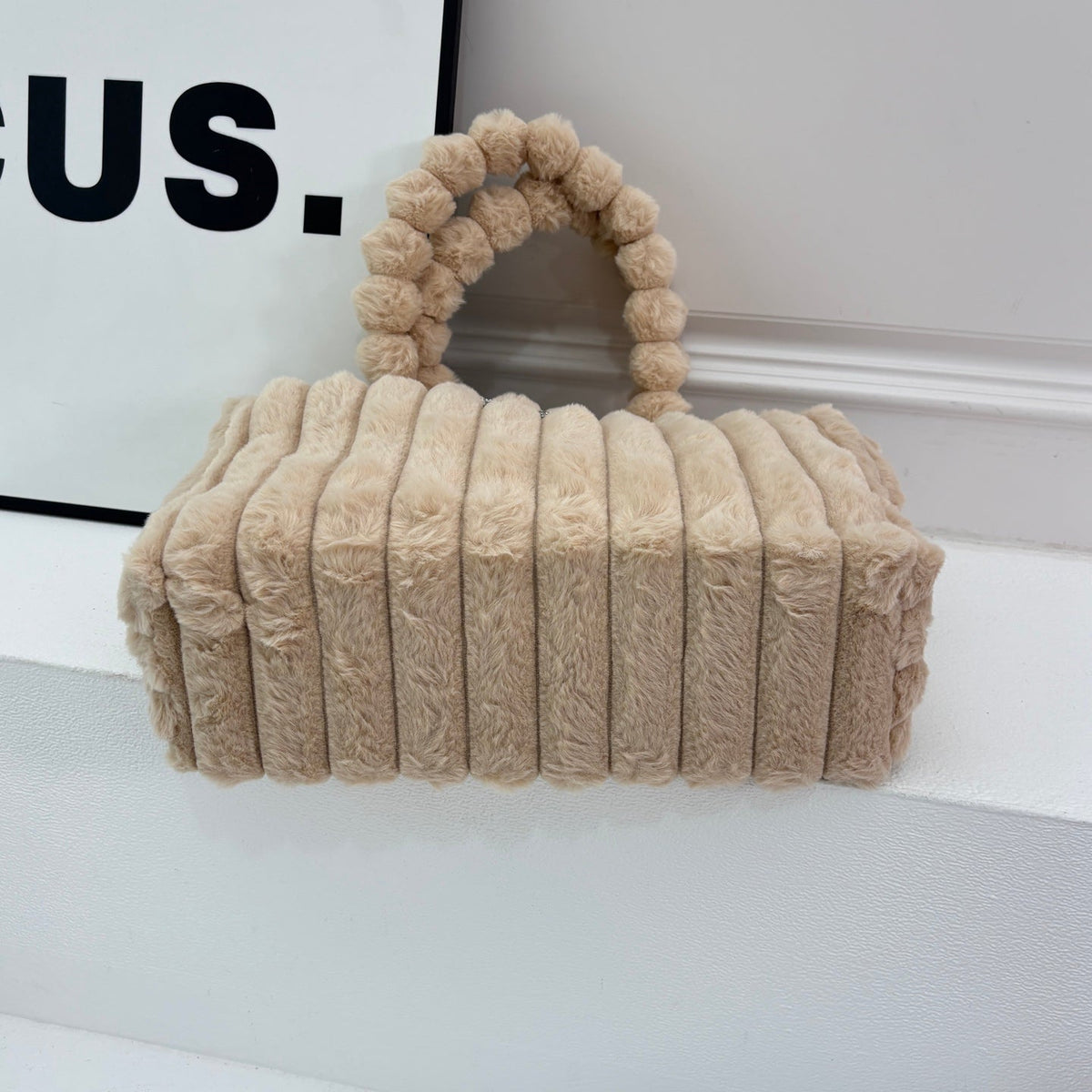 New Fashion Women 1V Plush Tote Handbag JL1326092913