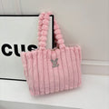 New Fashion Women 1V Plush Tote Handbag JL1326092913