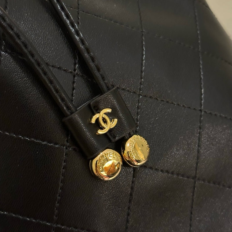 New Fashion Women Quilted Leather Bucket Bag XC1326092924