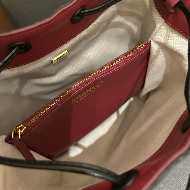 New Fashion Women Quilted Leather Bucket Bag XC1326092924