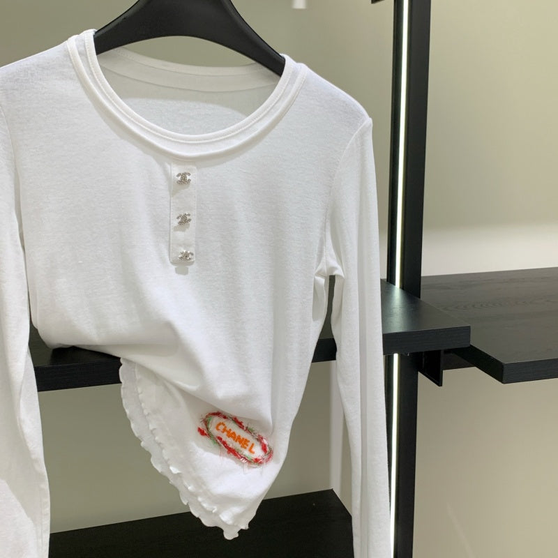 New Fashion Women CC Long Sleeve Tee XC1326092928