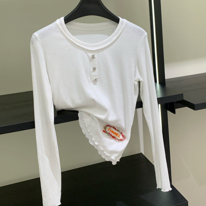New Fashion Women CC Long Sleeve Tee XC1326092928