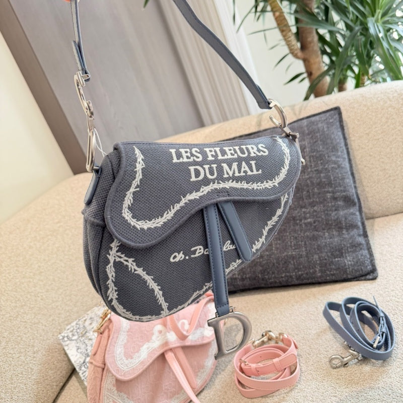 New Fashion Women's Lace Embroidery Saddle Bag XC1326093001