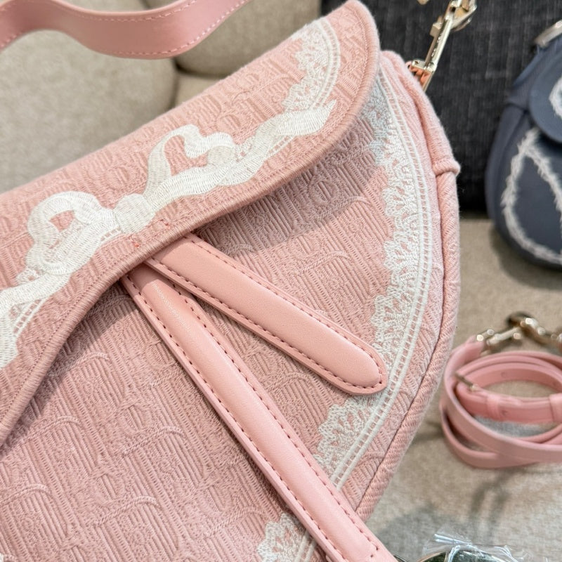 New Fashion Women's Lace Embroidery Saddle Bag XC1326093001