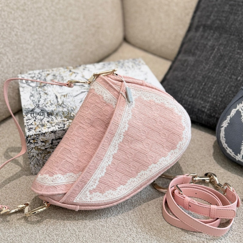 New Fashion Women's Lace Embroidery Saddle Bag XC1326093001