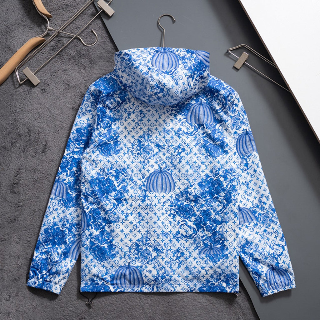New Fashion Men's All Over Print Stand Jacket SJ1326093029