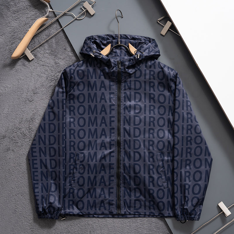 New Fashion Men's All Over Print Stand Jacket SJ1326093034