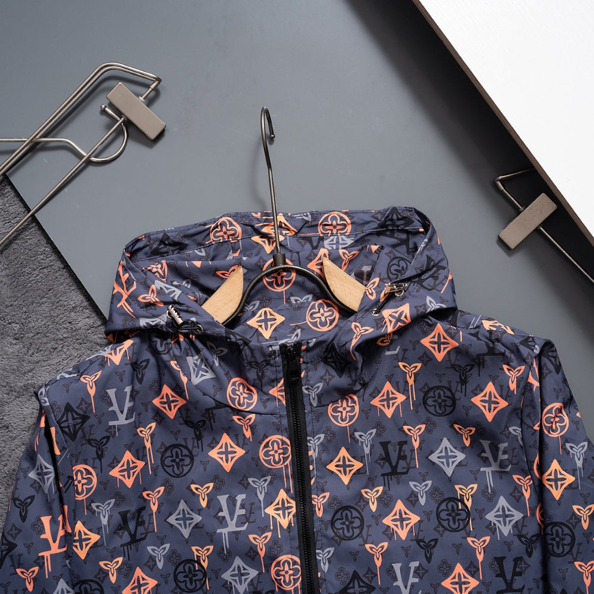 New Fashion Men's All Over Print Stand Jacket SJ1326093031