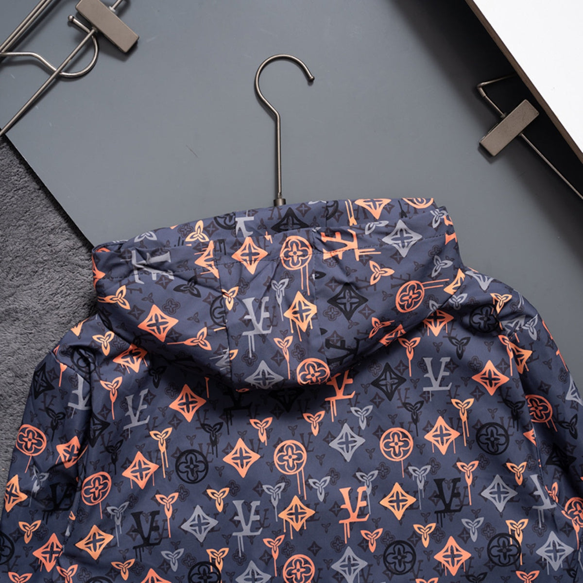 New Fashion Men's All Over Print Stand Jacket SJ1326093031