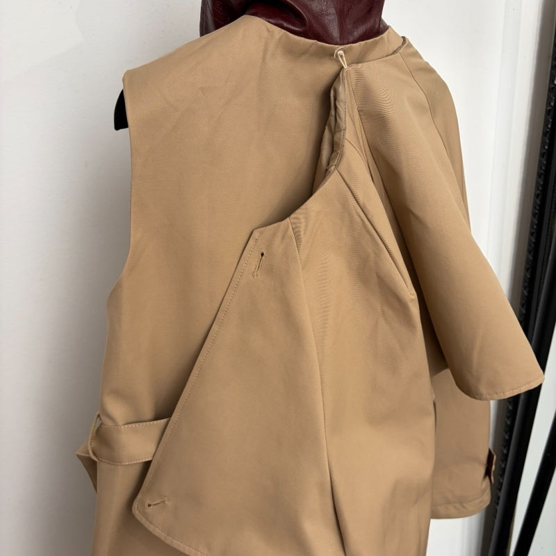 New Fashion Women's CC Tweed Trim Belted Trench Coat DM1326100801