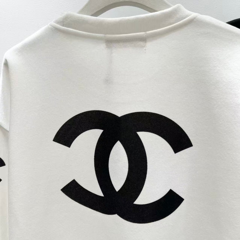 New Fashion Women's CC Printed Crew Neck Sweatshirt DM1326100802