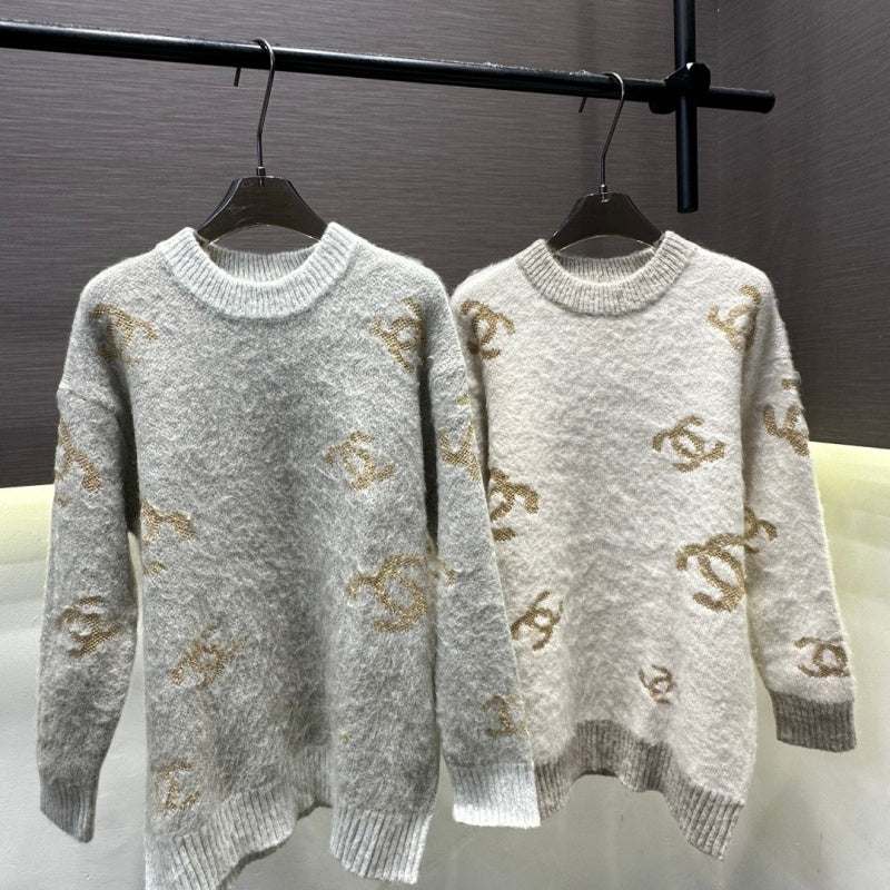New Fashion Women's CC Loose Sweater CQQ1326100805