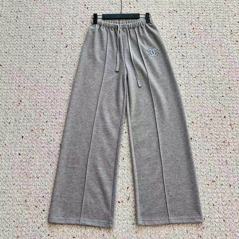 New Fashion Women's CC Drawstring Wide Leg Sweatpants CQQ1326100810