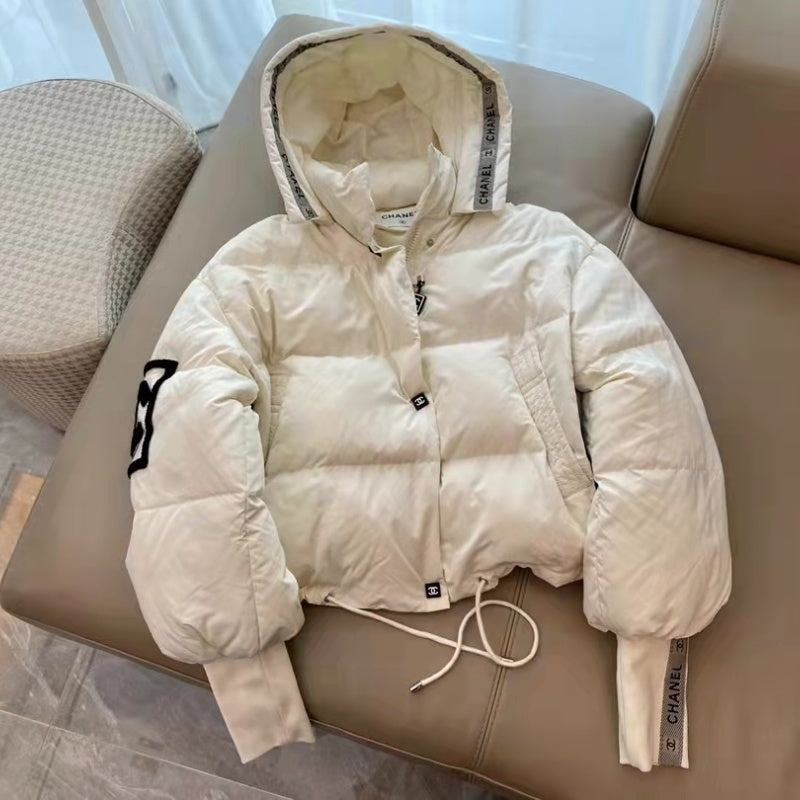 New Fashion Women's CCHooded Short Puffer Down Jacket DM1326100816