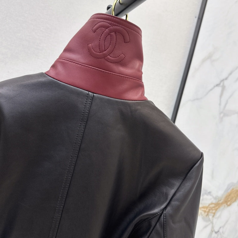 New Fashion Women's CC Leather Jacket DM1326100825