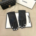 New Fashion Women's CC Fingertip PU Leather Gloves XC1326101022