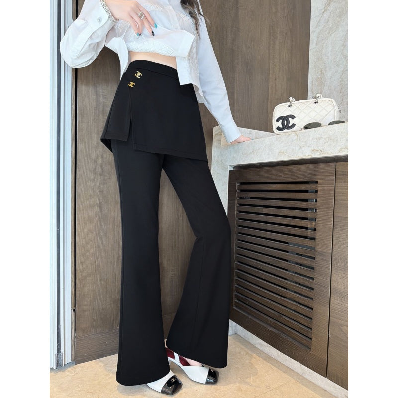New Fashion Women's Fake Two-Piece Skirt Pants DM1326101027