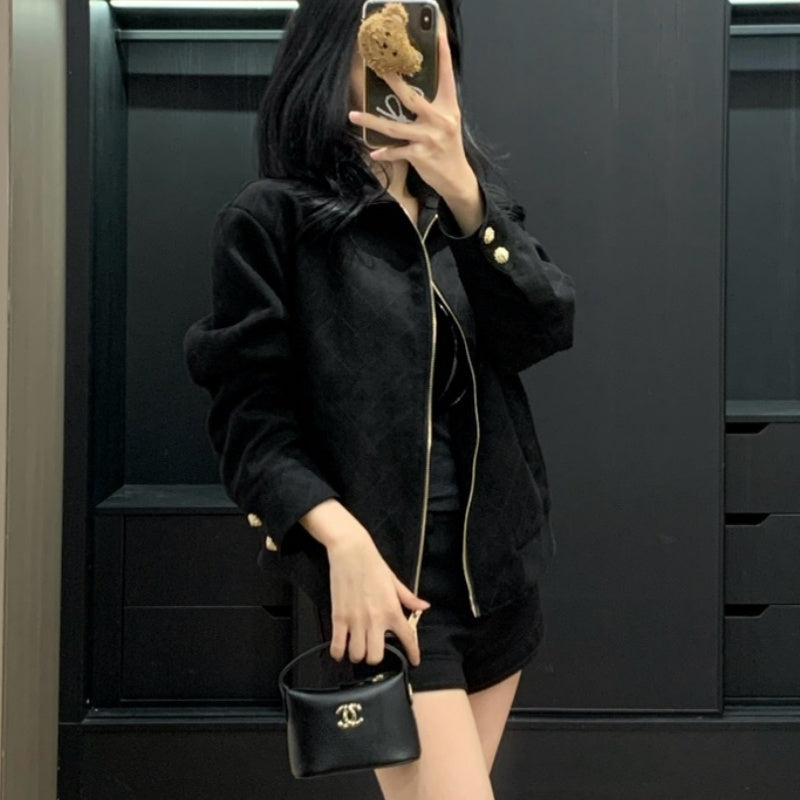 New Fashion Women's CC Suede Jacket DM1326101034