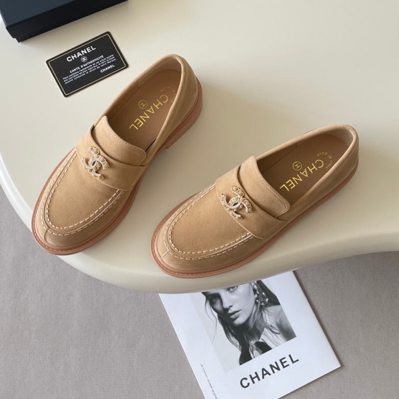 New Fashion Women's CC Logo Buckle Loafers PF1326101215