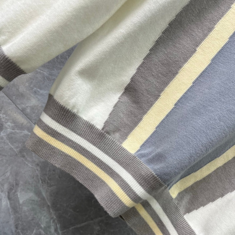 New Release Men's Color Block Crew Neck Sweater SJ1326101305