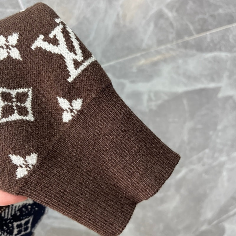 New Release Men's Plaid Monogram Crew Neck Sweater SJ1326101306