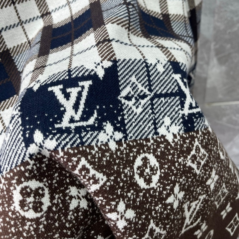 New Release Men's Plaid Monogram Crew Neck Sweater SJ1326101306